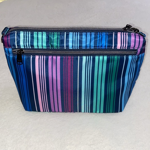 Lug RFID Quilted Crossbody w/ 2 Straps - Flare 2 ~ Love Stripe Multi - Picture 3 of 8